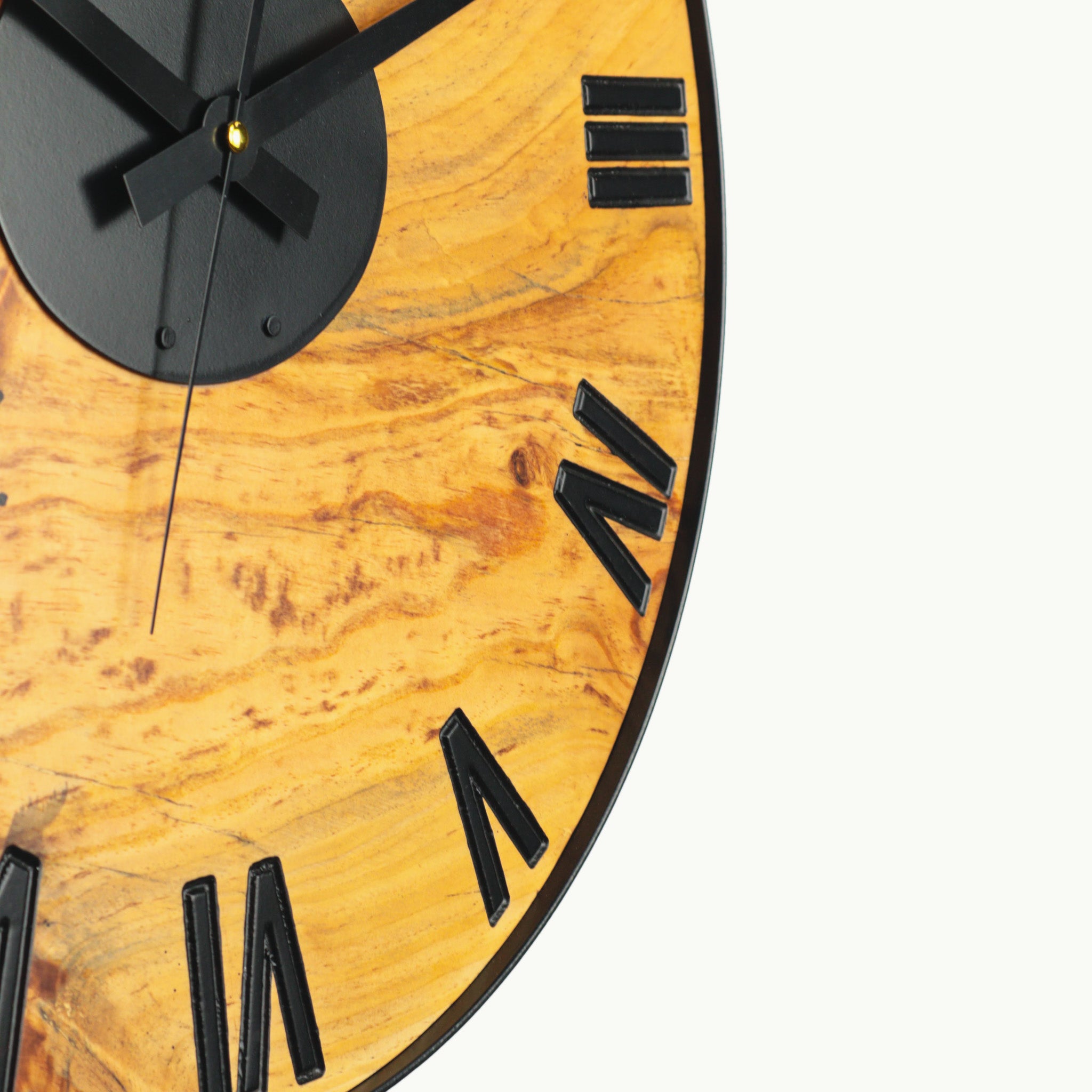 Çam Ağacı Tek Parça Duvar Saati