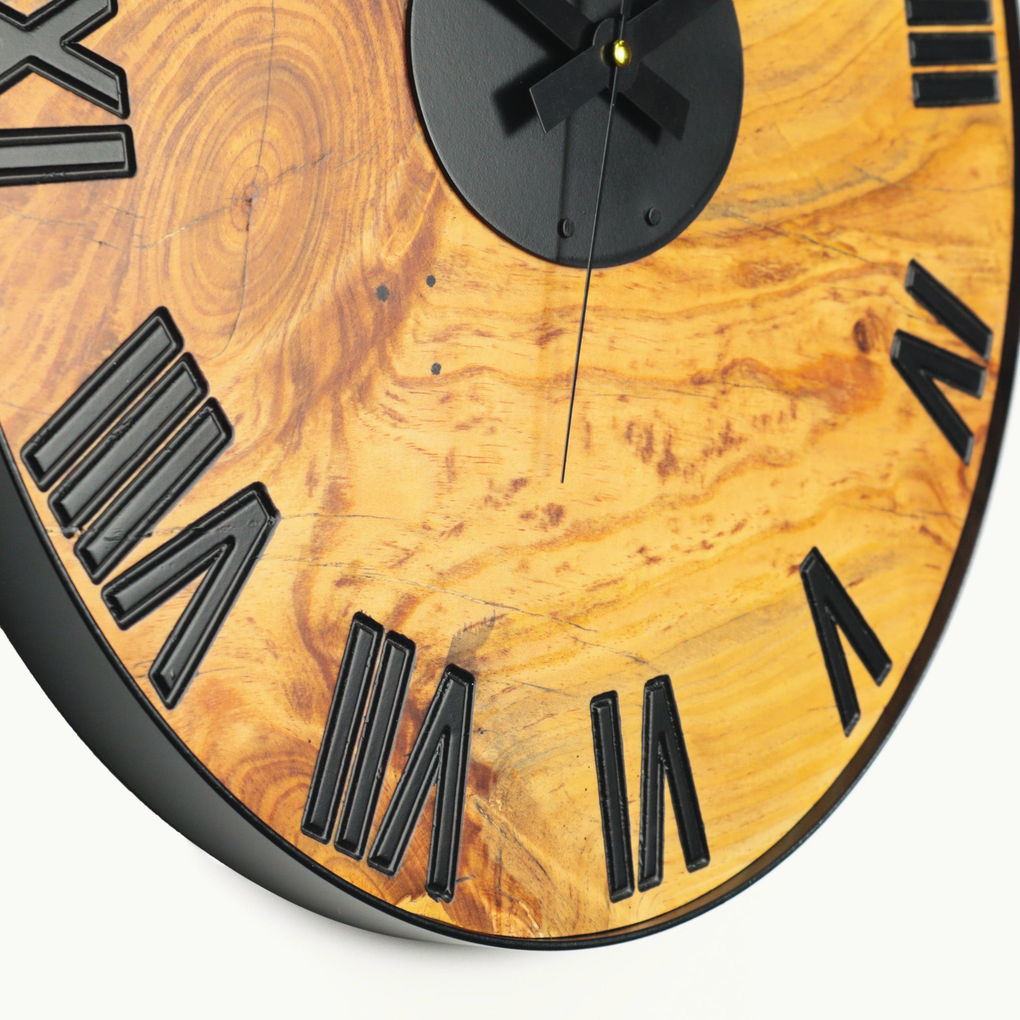 Çam Ağacı Tek Parça Duvar Saati