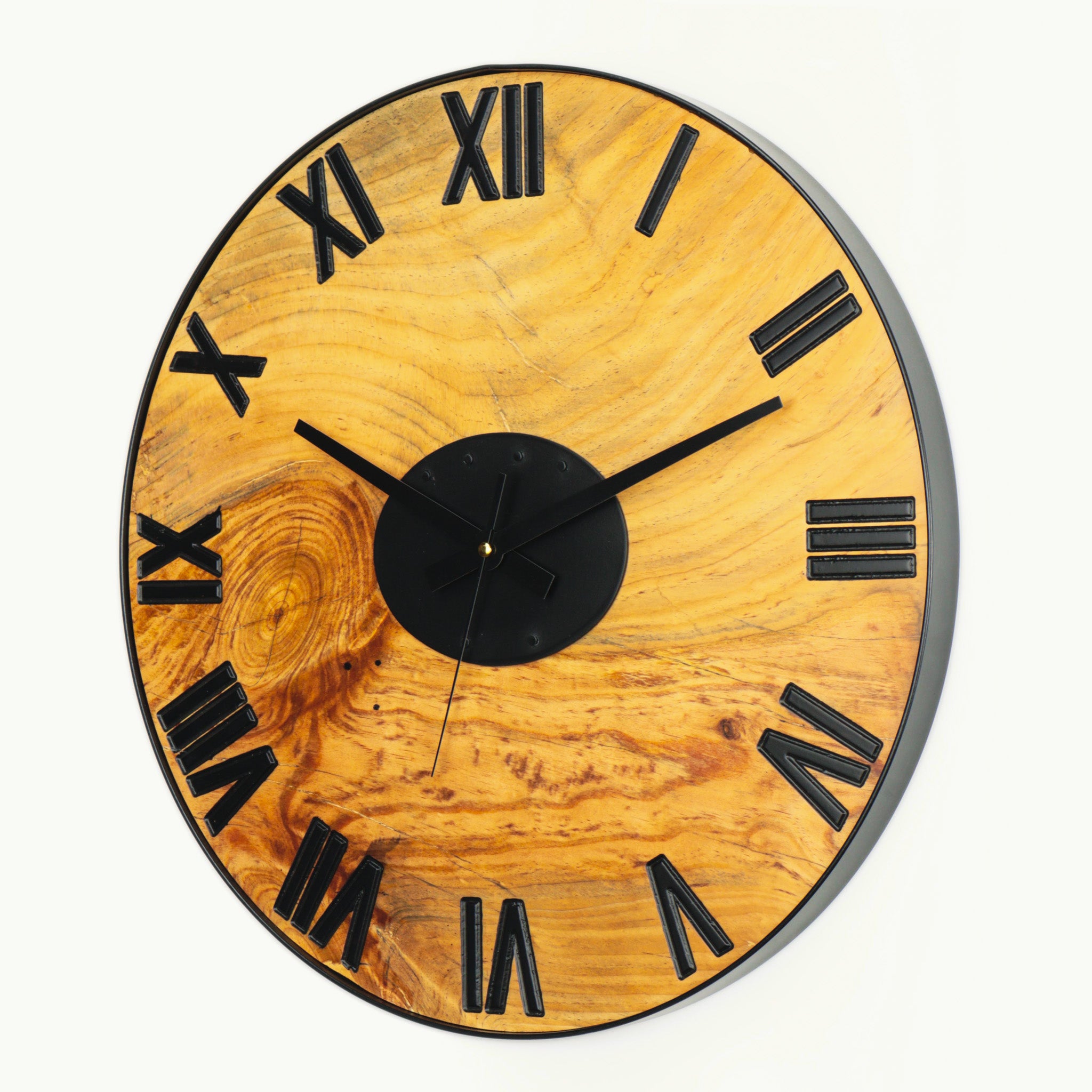 Çam Ağacı Tek Parça Duvar Saati