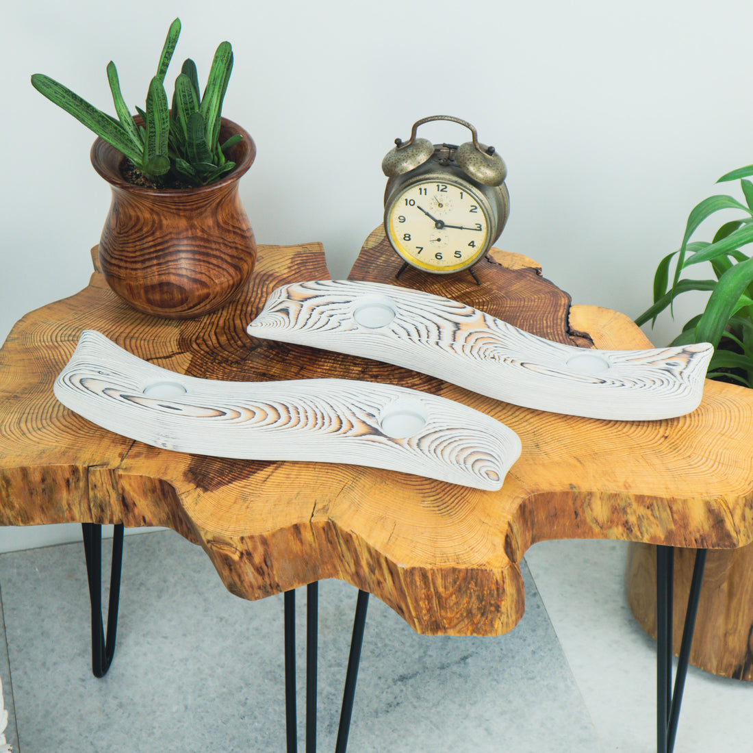 Köknar Ağacı Tealight Mumluk Takımı