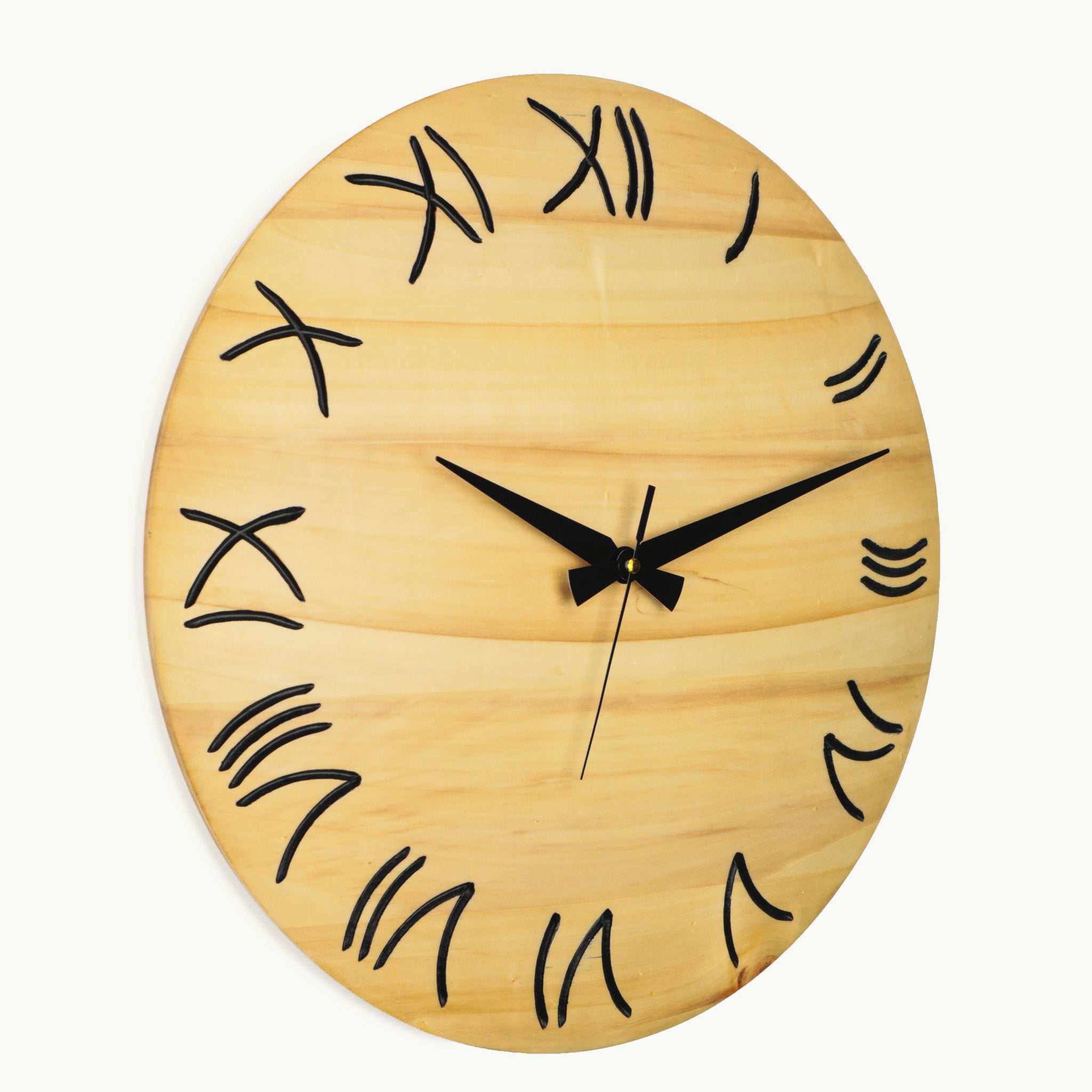 Duvar Saati Bombeli Kavak Ağacı