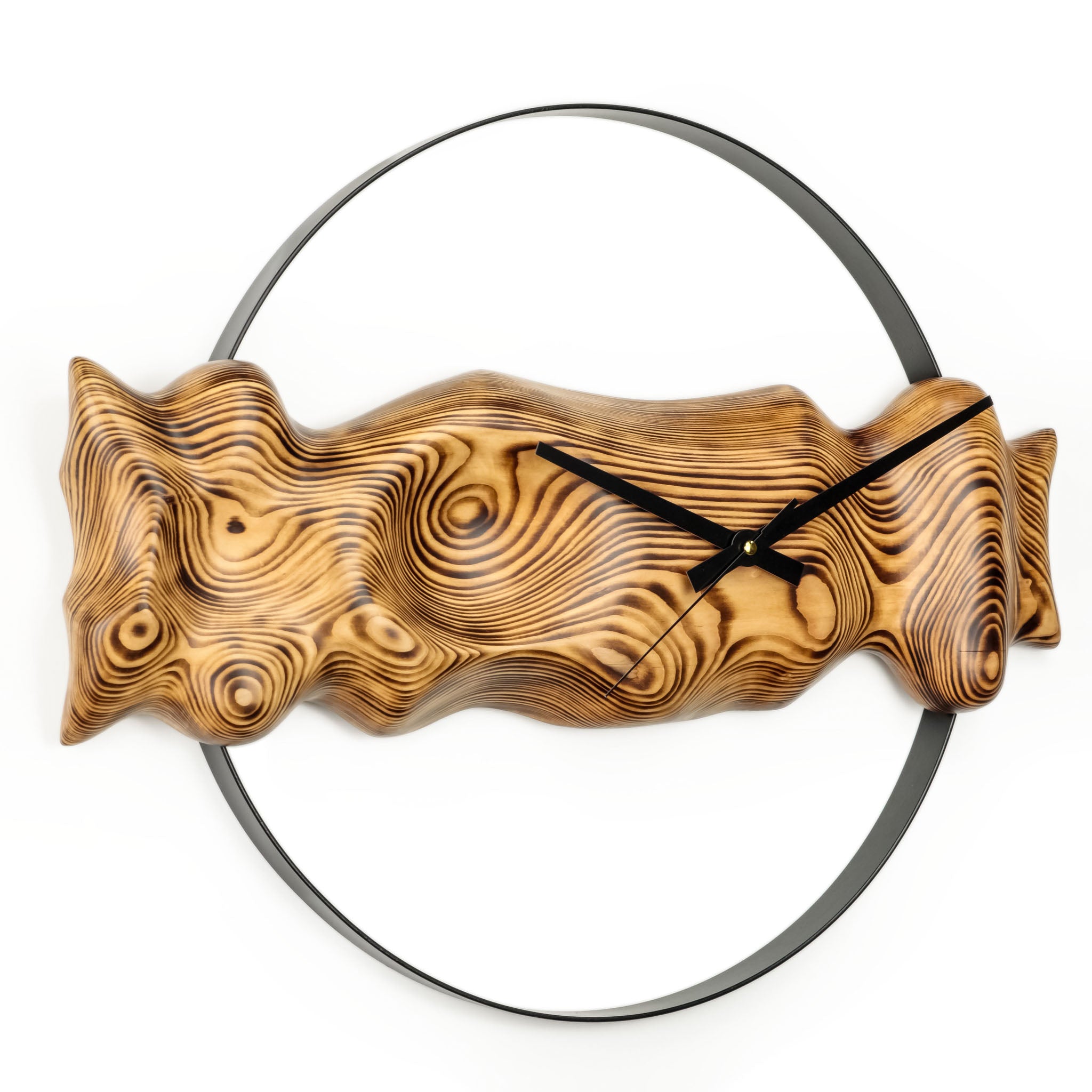 Duvar Saati Köknar Ağacı 3D