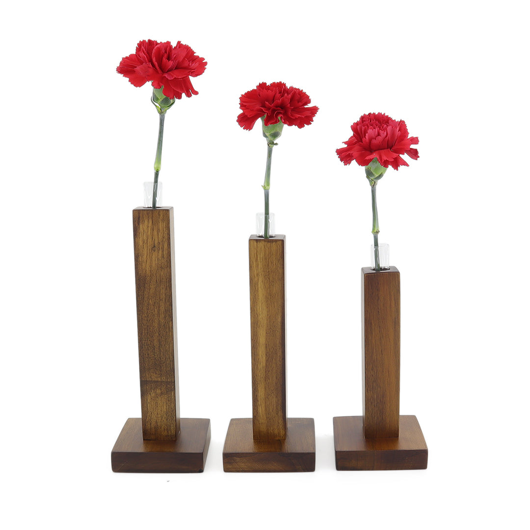 Ceviz Ağacı Çiçek Vazo Takımı