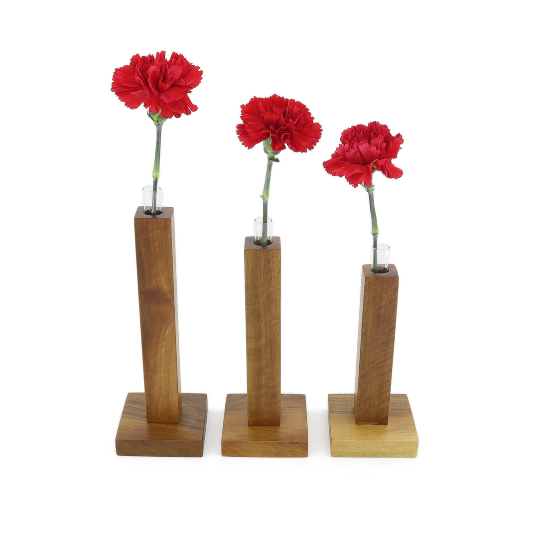 Ceviz Ağacı Çiçek Vazo Takımı