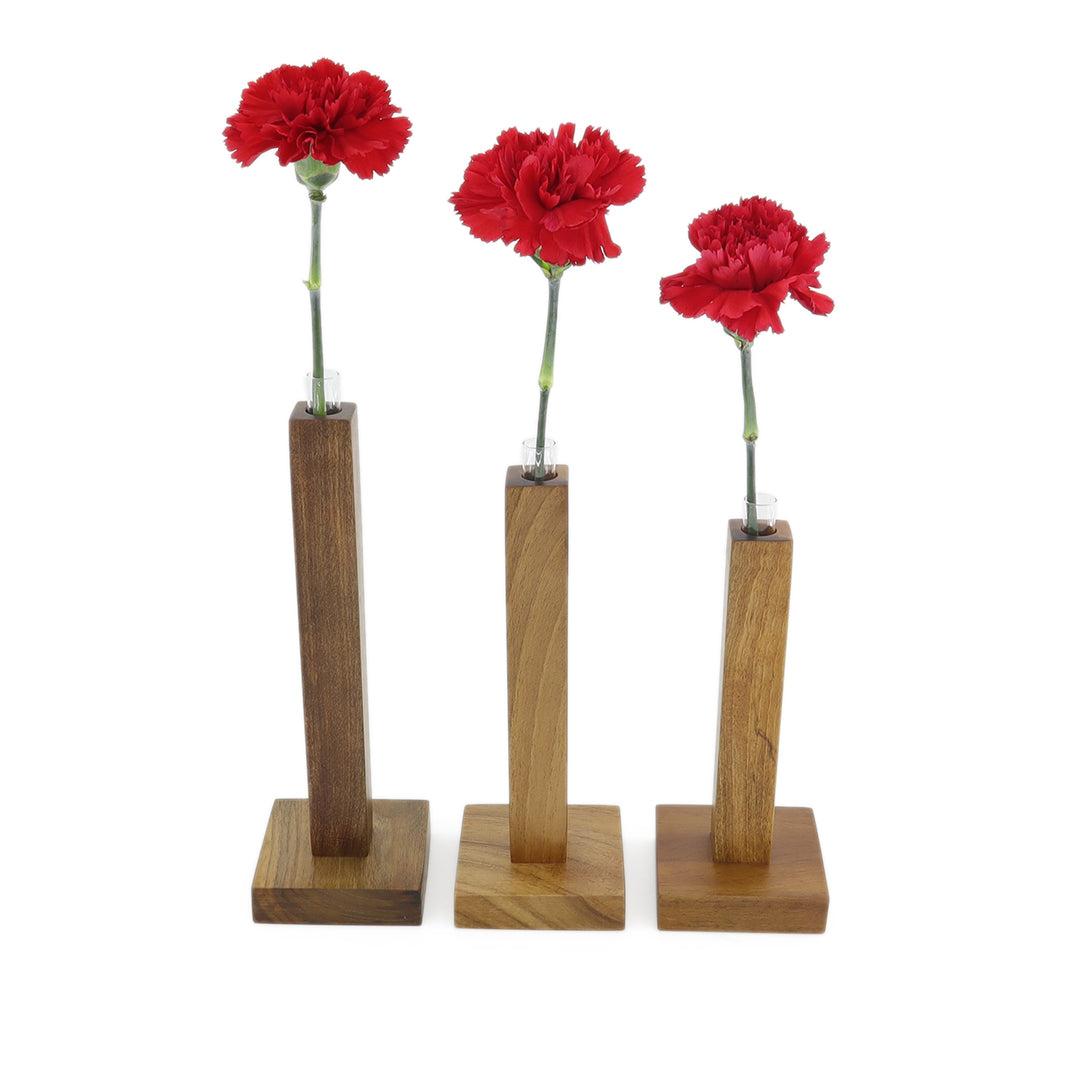 Ceviz Ağacı Çiçek Vazo Takımı