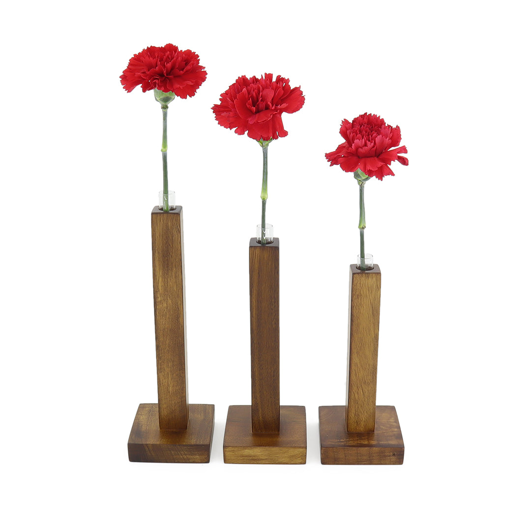 Ceviz Ağacı Çiçek Vazo Takımı