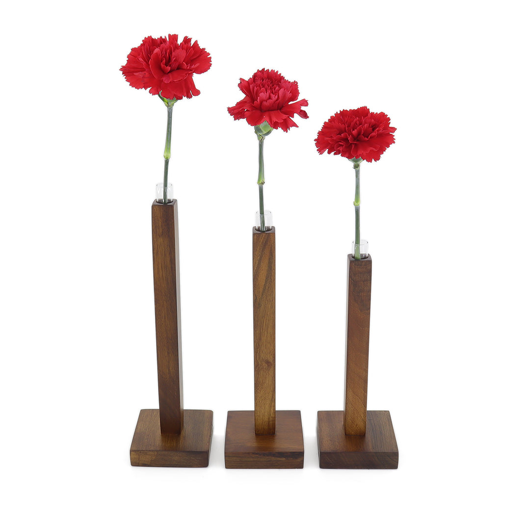 Ceviz Ağacı Çiçek Vazo Takımı