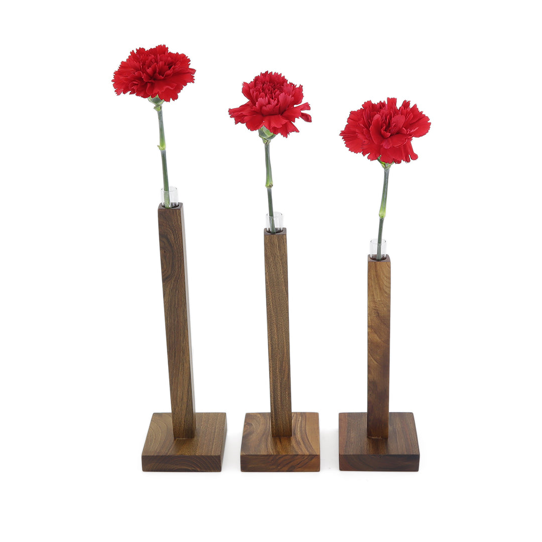 Ceviz Ağacı Çiçek Vazo Takımı