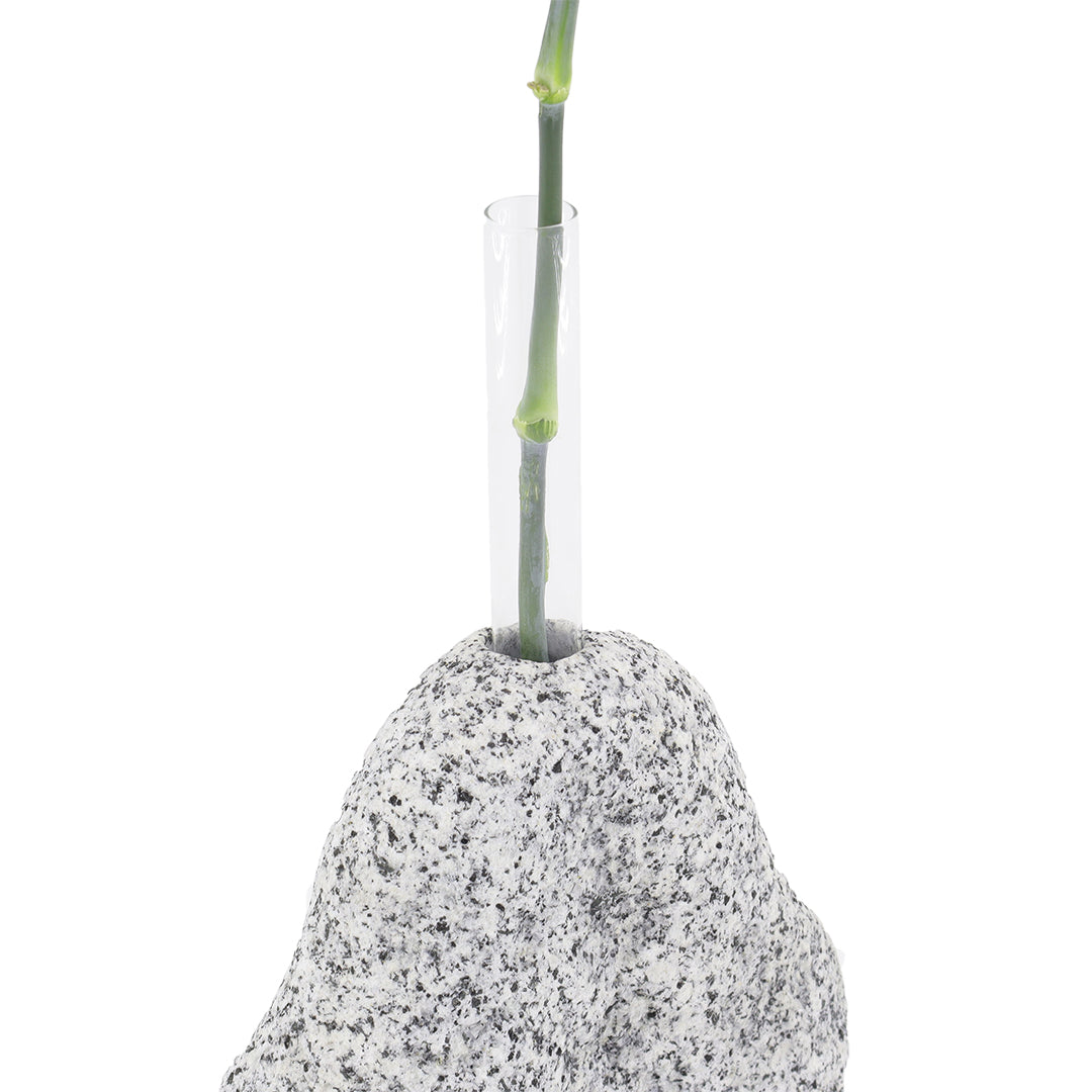 Doğal Taş Bergama Graniti Kuru/Canlı Çiçek Vazosu