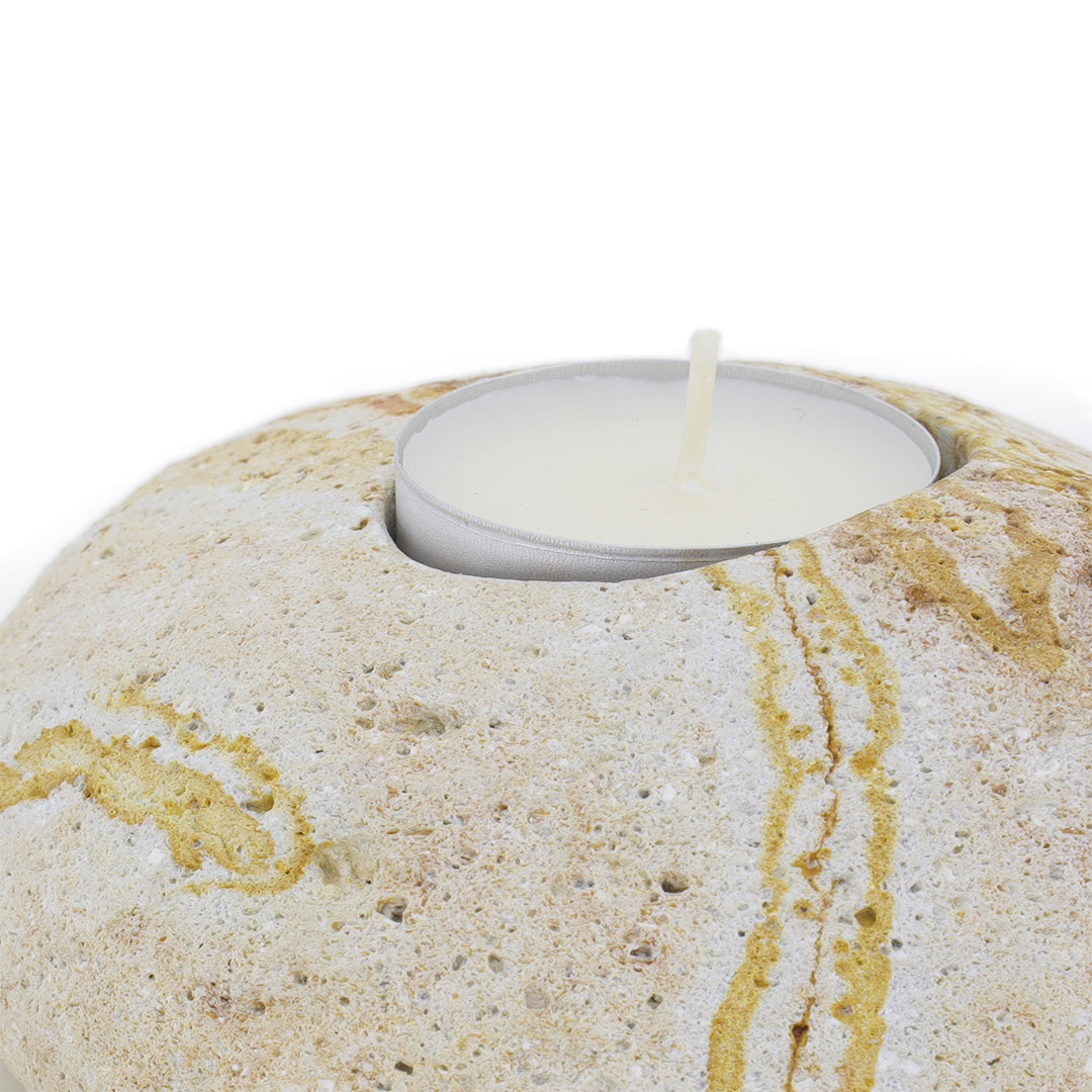 Doğal Taş Rainbow Tealight Mumluk