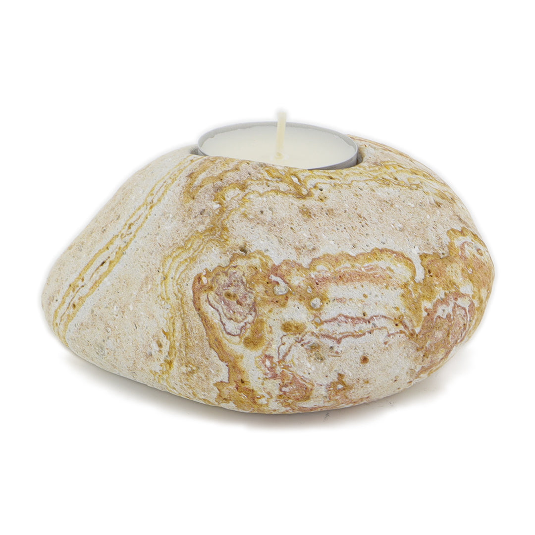 Doğal Taş Rainbow Tealight Mumluk