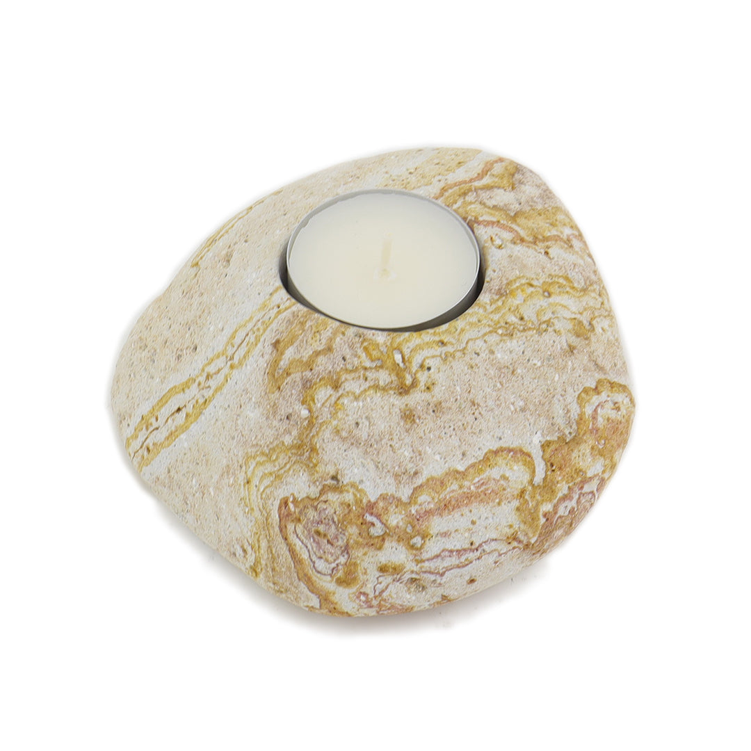 Doğal Taş Rainbow Tealight Mumluk