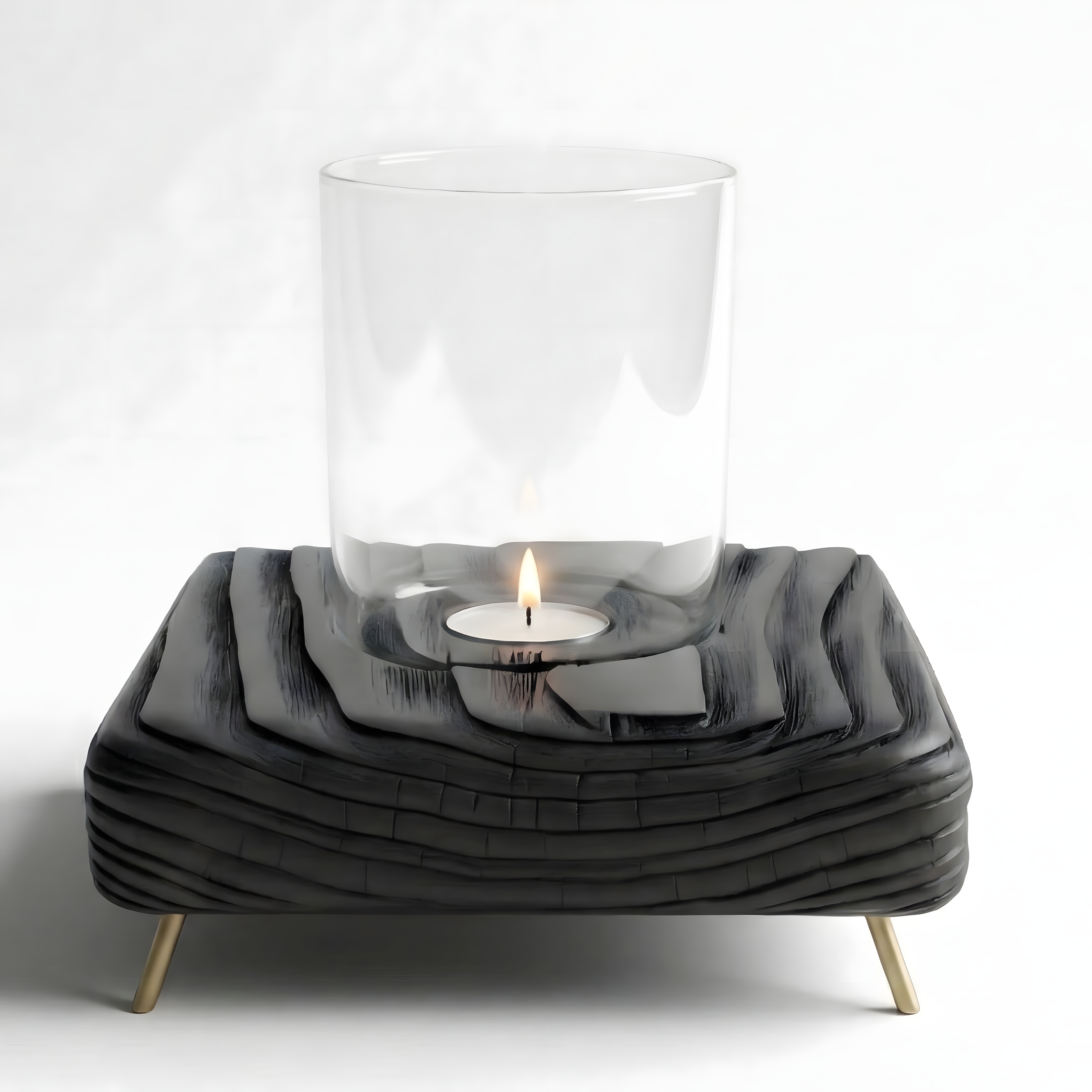 Ceviz Rengi Tealight Mumluk