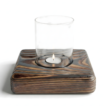 Ceviz Rengi Tealight Mumluk