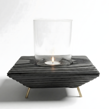 Siyah Tealight Mumluk