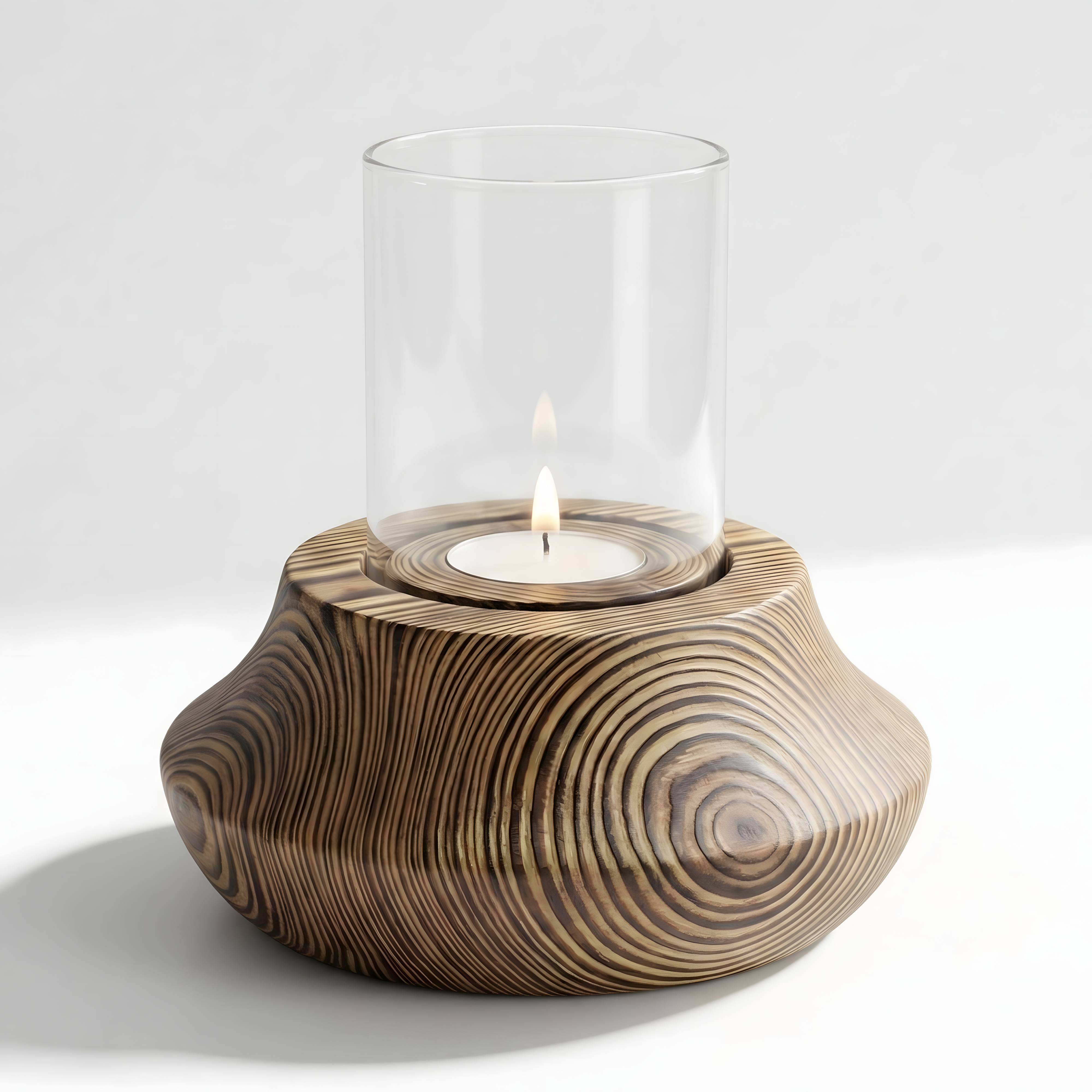 Doğal Renk Tealıght Dış Mekan Mumluk