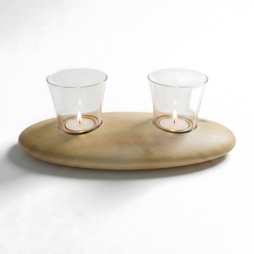 Ceviz Ağacı Tealight Dış Mekan Mumluk