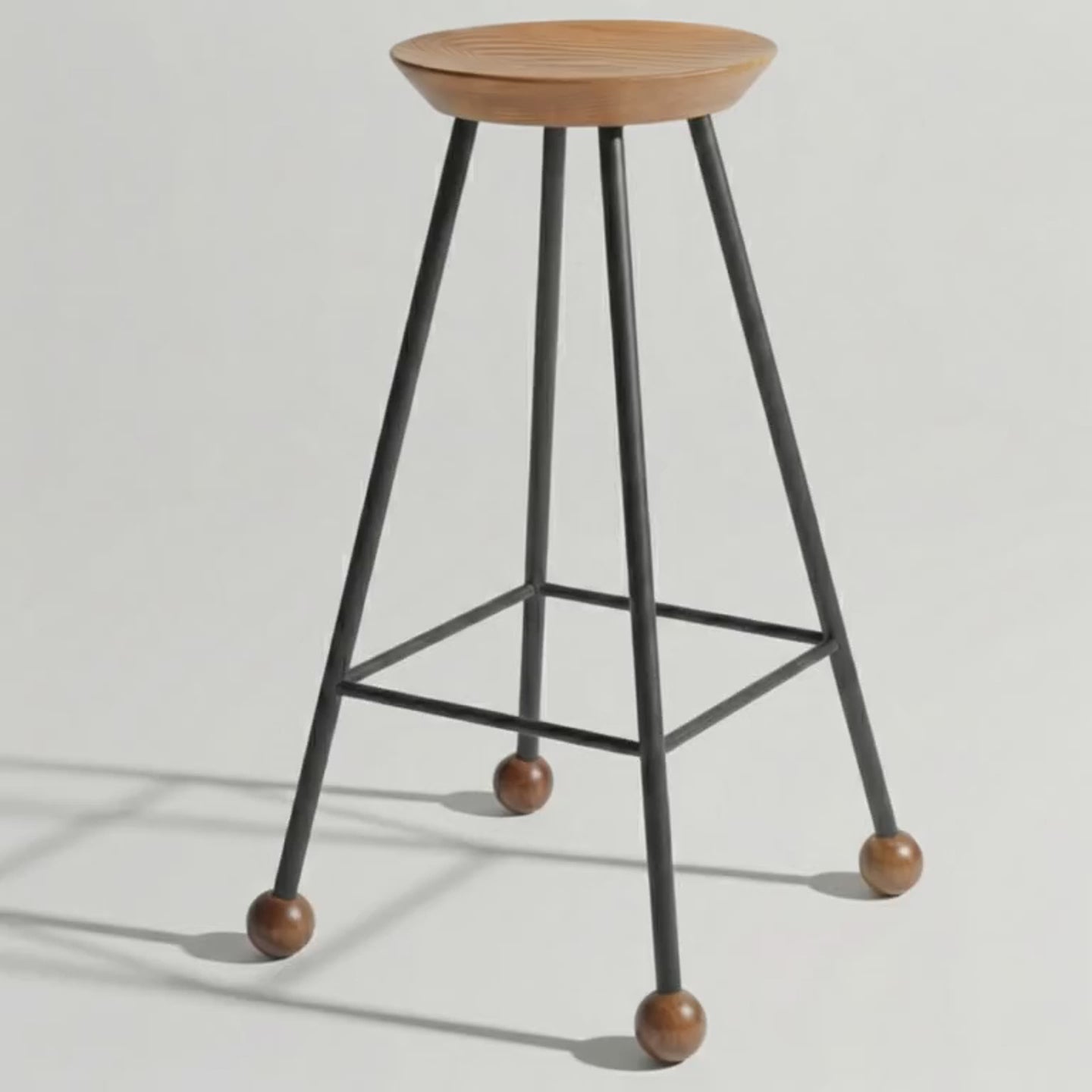 Endüstriyel bar taburesi 75 cm ahşap siyah metal ayaklı tanıtım videosu – Wood Stone Art