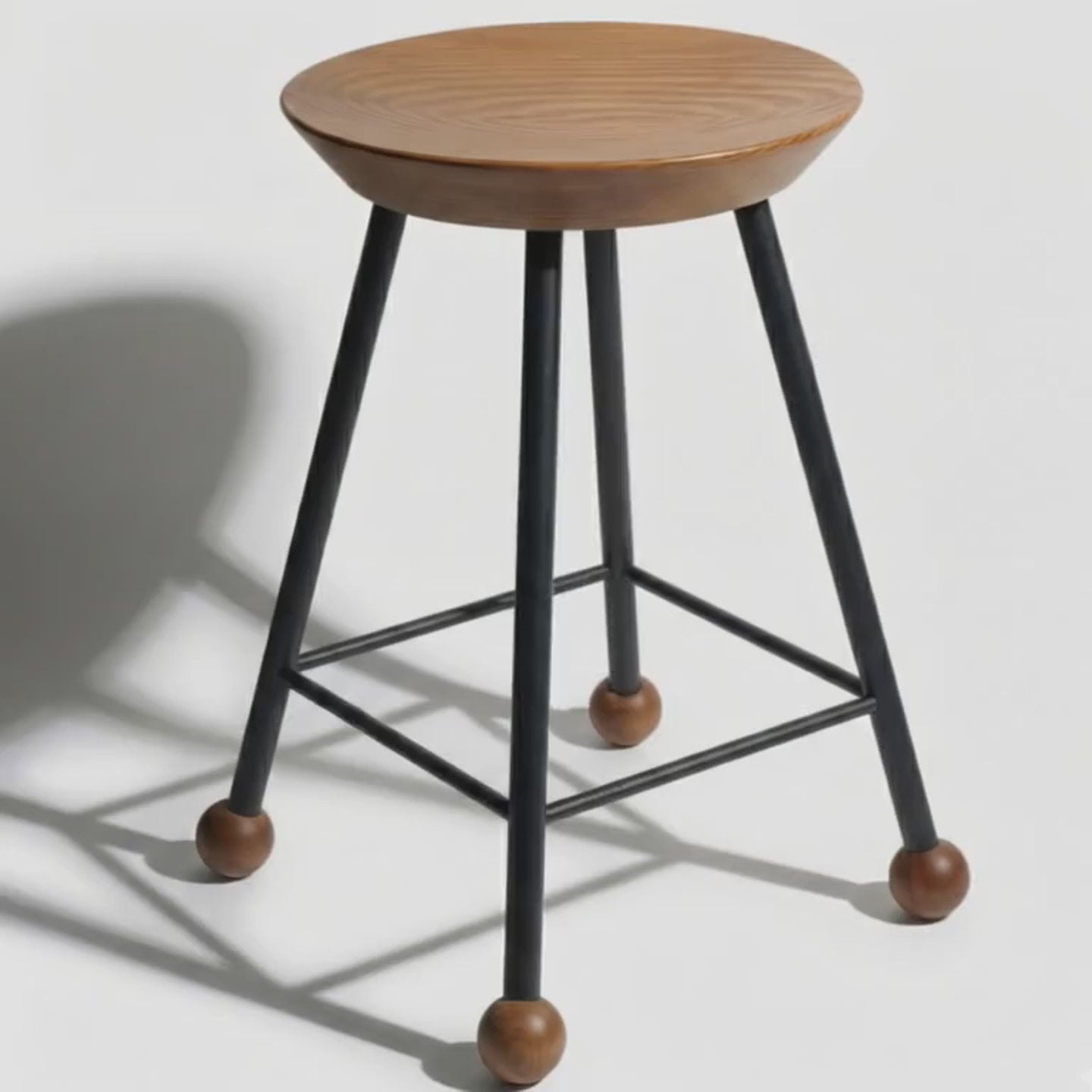 47 cm siyah ahşap tabure metal ayaklı yemek masası tanıtım videosu – Wood Stone Art
