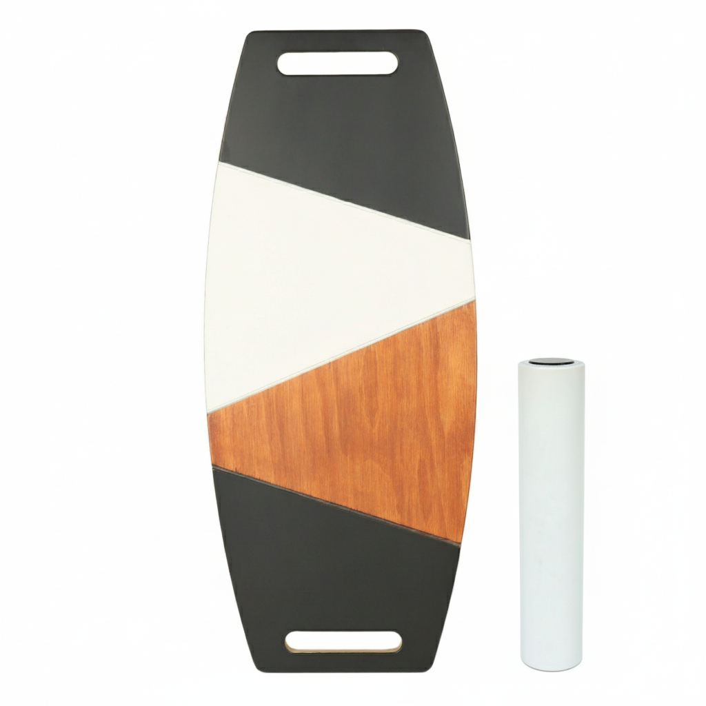 Renkli Denge Tahtası Balance Roller Board Sörf Eğitim Tahtası Kaykay Eğitim Tahtası 73 x 31 CM – RB10